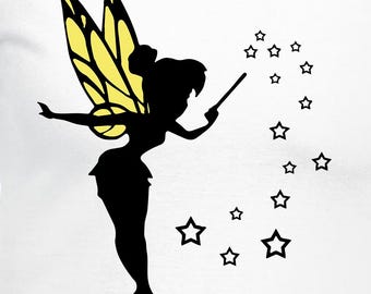 Tinker Bell Digital Cut Files - Design Files - Cricut - SVG - Silhouette Cameo - PNG - EpS - PDF - DxF - Tinker Bell
