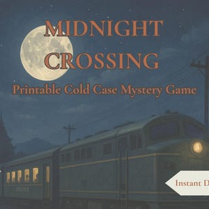 Midnight Crossing - Printable Cold Case Murder Mystery Game