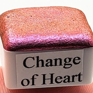 Change mica metallic watercolor, sparkly colorshift handmade art gift for artists in calligraphy, hand lettering, junk journaling, painting