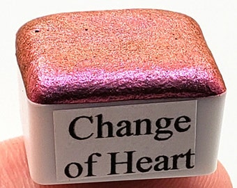 Cambiar acuarela metálica de mica, regalo de arte hecho a mano con cambio de color brillante para artistas en caligrafía, letras a mano, diario basura, pintura