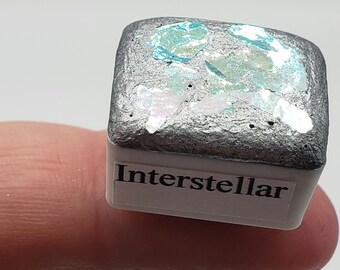 Acuarela metálica de mica, regalo de arte hecho a mano con cambio de color brillante para artistas en caligrafía, letras a mano, diario basura, pintura