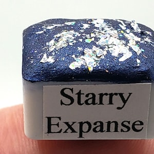 Mica metallic watercolor, sparkly colorshift handmade art gift for artists in calligraphy, hand lettering, junk journaling, painting