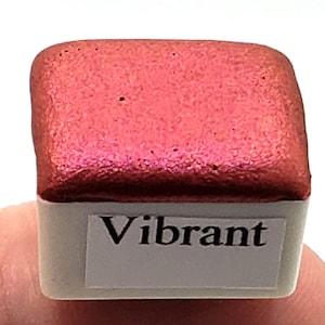 Vibrant mica metallic watercolor, sparkly colorshift handmade art gift for artists in calligraphy, hand lettering, junk journaling, painting