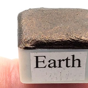 Earth mica metallic watercolor, sparkly colorshift handmade art gift for artists in calligraphy, hand lettering, junk journaling, painting