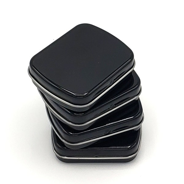 Mini empty hinged rectangular metal en plein air watercolor palette tin with lid, art supply container gift for artist Half and Full Pans