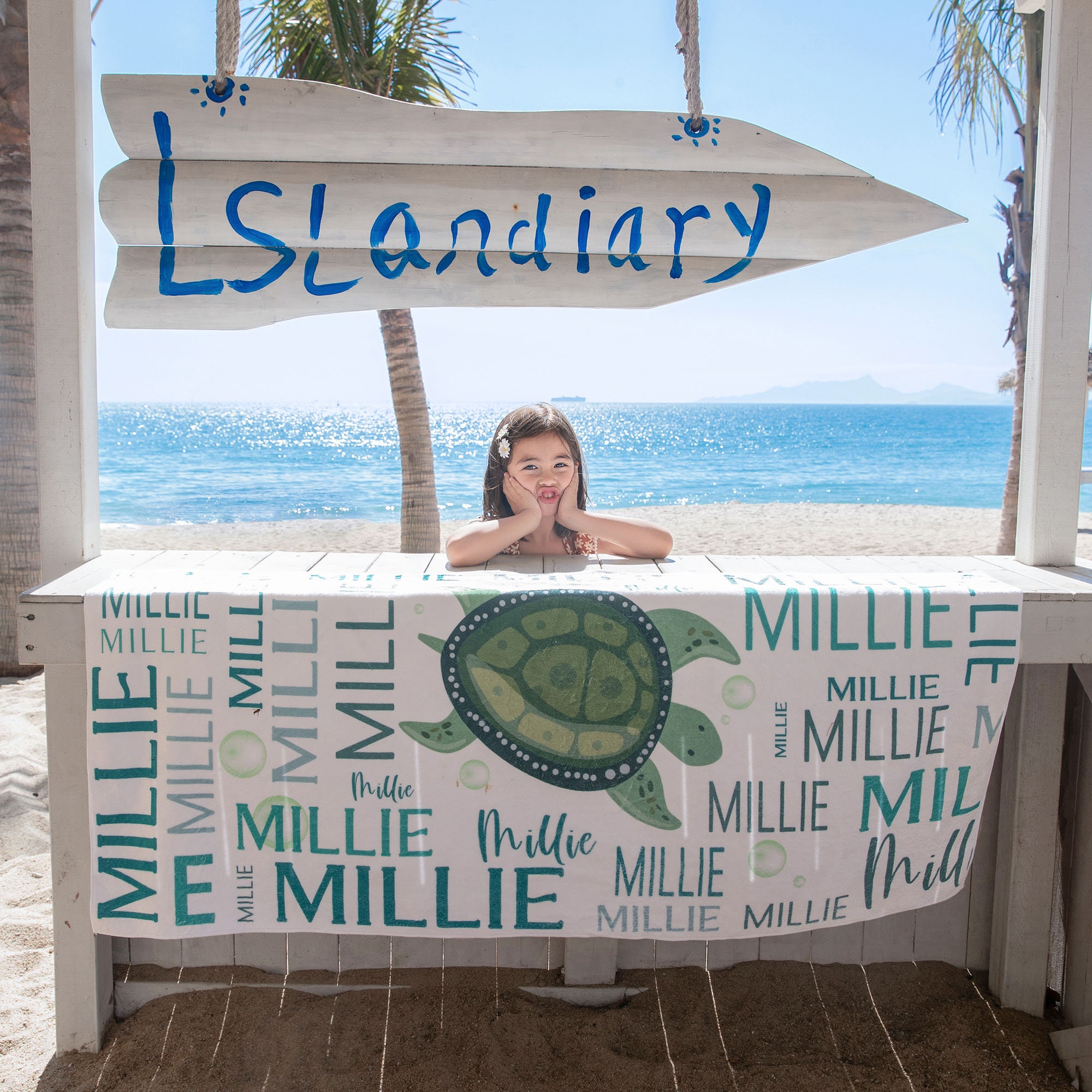 Ocean Animals Custom Beach Towel, Personalized Turtle Beach Towel, Custom Name Pool Towel, Shark Beach Towel with Name, Pool Party Gift