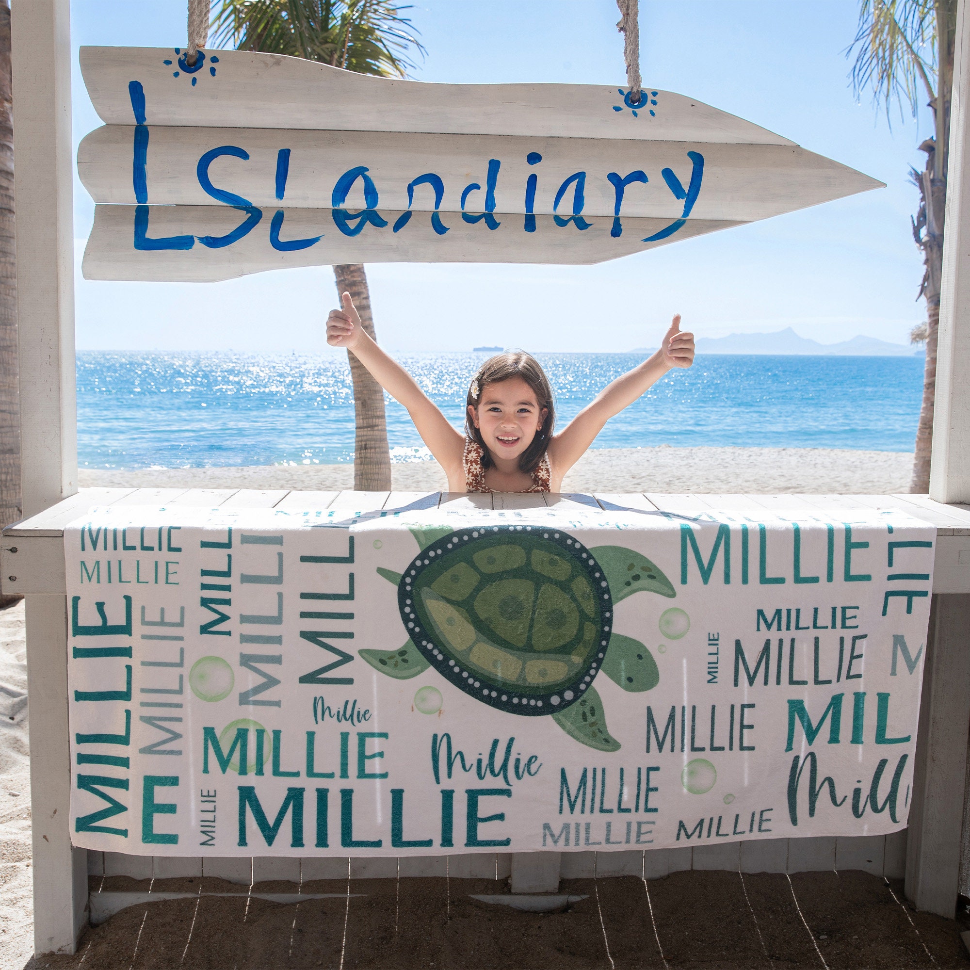 Ocean Animals Custom Beach Towel, Personalized Turtle Beach Towel, Custom Name Pool Towel, Shark Beach Towel with Name, Pool Party Gift