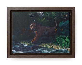 Tiger Canvas Wraps, Horizontal Frame
