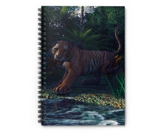 Patrick's Tiger Spiral Notebook - Ruled Line