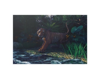 Patrick's Tiger Satin Poster (210gsm)