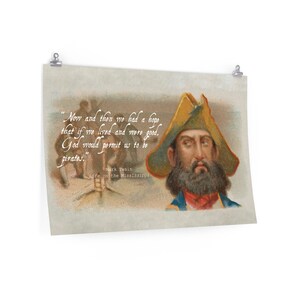 Twain Quote w/ Captain Kidd Premium Matte Poster