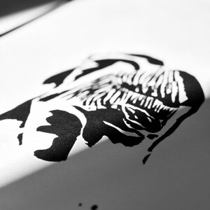 ILLUSTRATION  PERSONNALISÉE * Décoration / Affiche / Faire-Part / Invitations - Noir&Blanc - Inspiration nature - Graphique - Abstrait