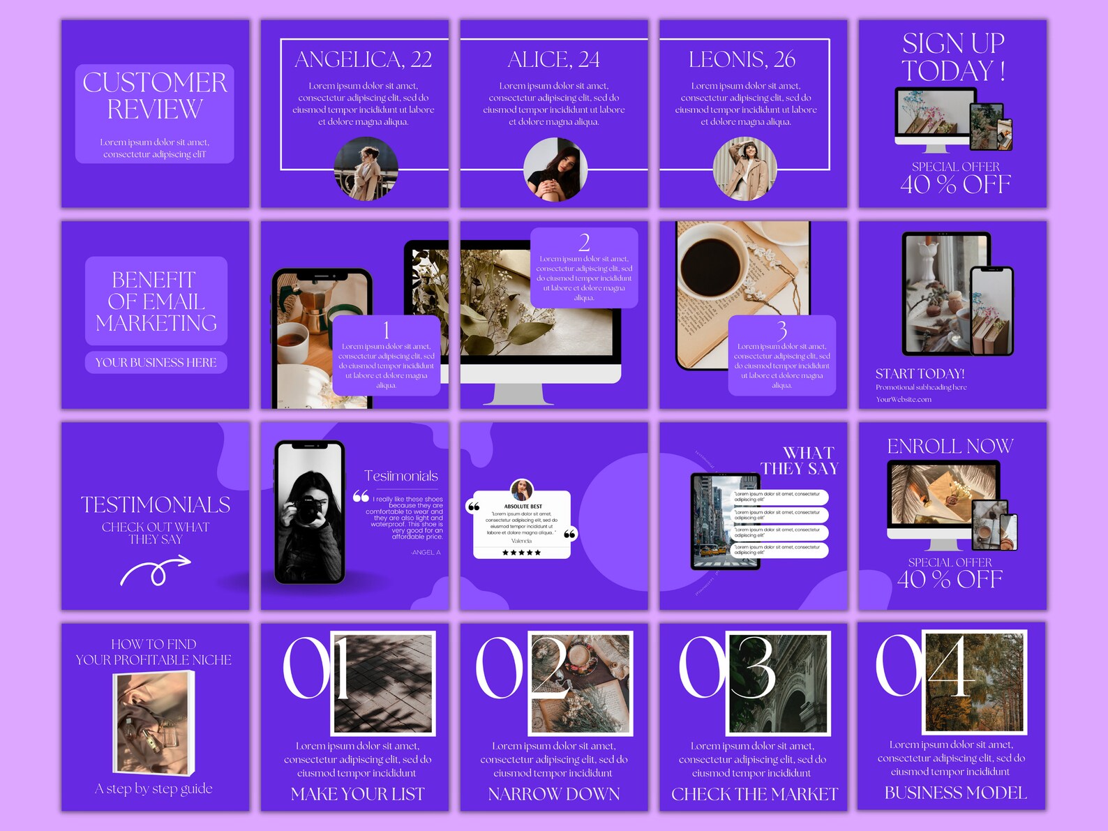 50 Instagram Carousel Template Canva for Business Coaches & Coaching ...