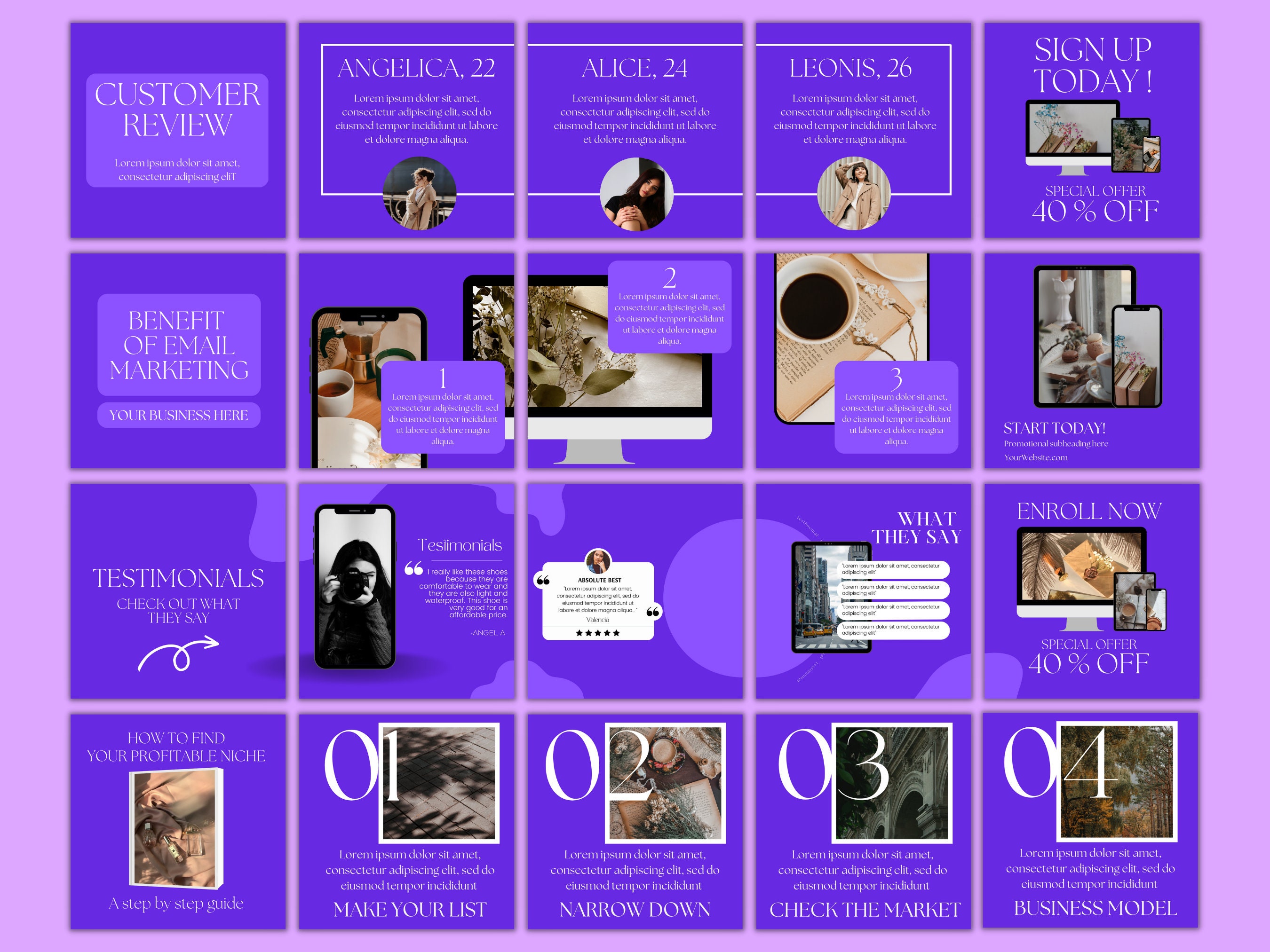 50 Instagram Carousel Template Canva for Business Coaches & Coaching ...