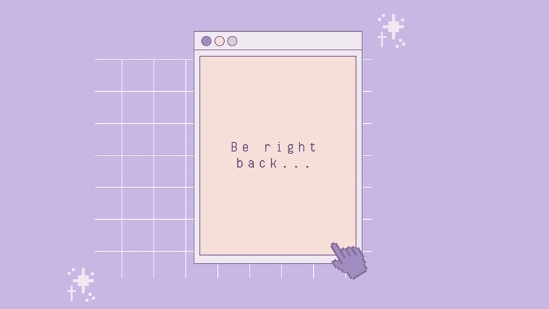Purple Computer Animation Purple Pixel Animated Stream Package Retro Computer Purple - Etsy