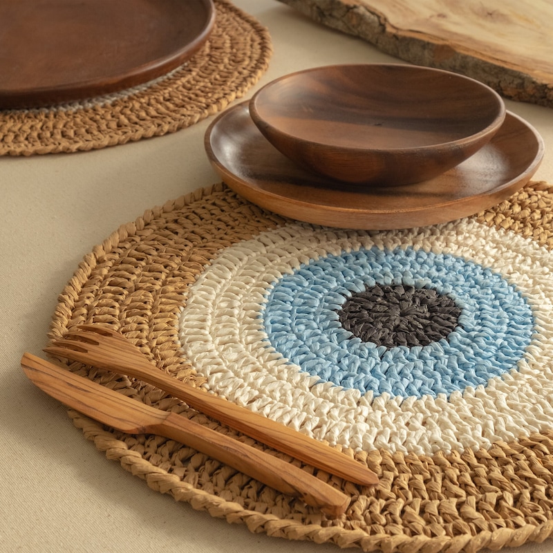 Raffia Placemat | Clay main image 0