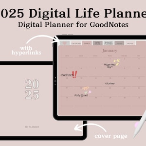 2025 Digital | Planner Daily Planner | Weekly Planner | Monthly Planner | GoodNotes Planner | 2025 Planner | Minimalist iPad Planner