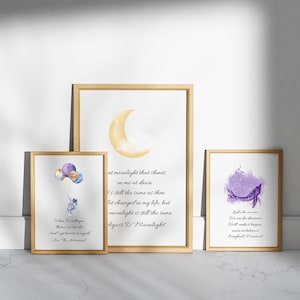 BTS Lyric Wall Art Quotes - A4 Portrait Size, Perfect for Any Room | Set of 7 | Printable & Downloadable Minimalist Wall Art Quotes