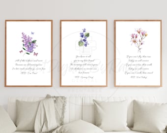 BTS Lyric Wall Art Quotes - A4 Portrait Size, Perfect for Any Room | Set of 6 | Printable & Downloadable Minimalist Wall Art Quotes