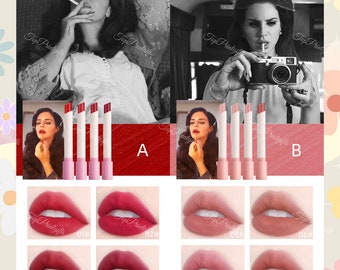 Lana Del Rey Lipsticks Set, Lana Del Rey Merch, Lana Del Rey Poster Box, Bridesmaid gift, Birthday gift, Gift for mom