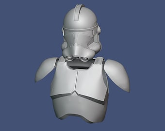 1:12/18/6 scale Revenge of the Sith Clone Trooper Upgrade Kit Star Wars Black Series 3D printed