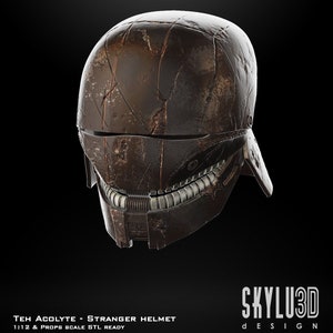 1:12/18/6 Scale The Acolyte The Stranger Sith Cortosis Helmet Unpainted 3D printed Star Wars Black Series Vintage Collection