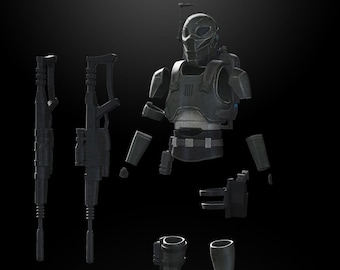 1:12/18/6 Clone X Assassin The Bad Batch nonpainted Figure upgrade Kit Star Wars Black Series