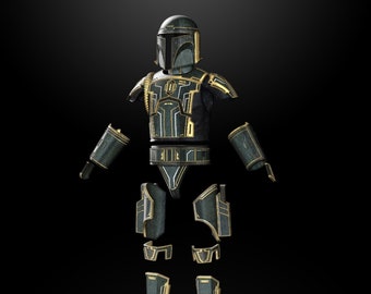1:18/12/6 Custom Rüstungsset von Almec Mandalorian Star Wars Black Series
