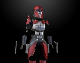 1:12/18/6 Mandalorian Super Commando (femmina) Star Wars Clone Wars figure Kit Star Wars Black Series