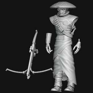 1:12/18/6 Embo Bounty Hunter (Skylu Version) Unpainted 3D printed figure kit Star Wars Black Series