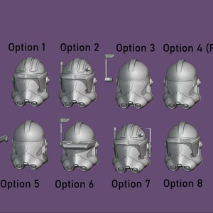 1:12/18/6 Phase 2 Clone Trooper Revenge of the Sith Helmet First Variety Pack 1 nonpainted Black Series 3D printed The Vintage Collection