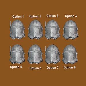 1:12/18/6 Commander Cody Phase 2 2003 + RoTS Helmet Variety Pack nonpainted Black Series 3D printed The Vintage Collection