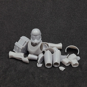 1:12 scale Animated Style Clone Commando The Bad Batch Star Wars Black Series Figure kit