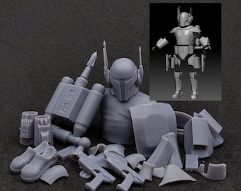 1:12/18/6 Scale Pre Vizsla Mandalorian figure Kit Star Wars Black Series