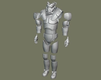 1:12 scale Remnants Power Armor Kit Fallout New Vegas 3D printed figure kit