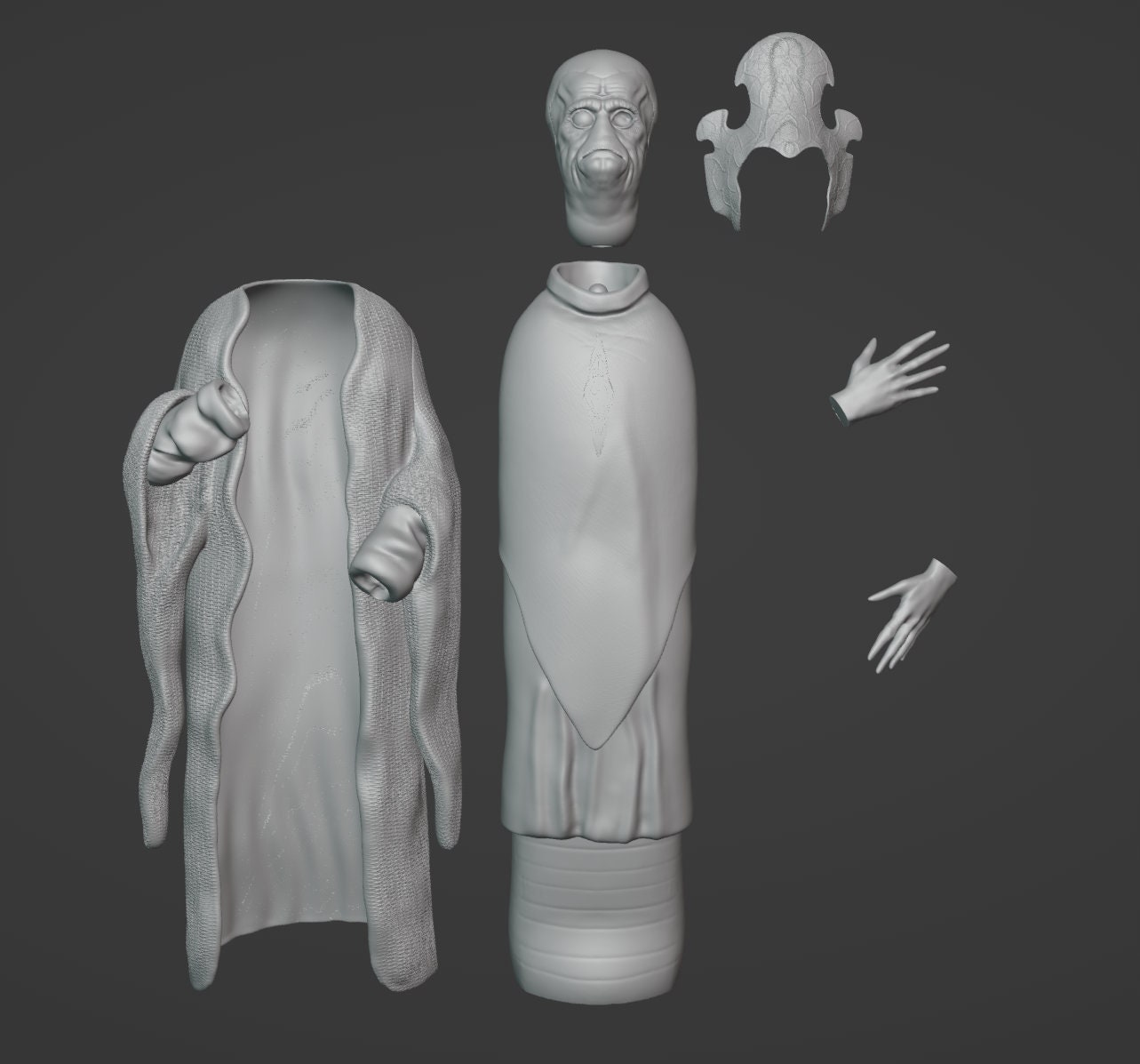 1:12/18/6 ヌート・ガンレイ 未塗装スタチュー スターウォーズ