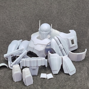 1:12 scale Mandalorian Super Commando figure Kit Star Wars Black Series