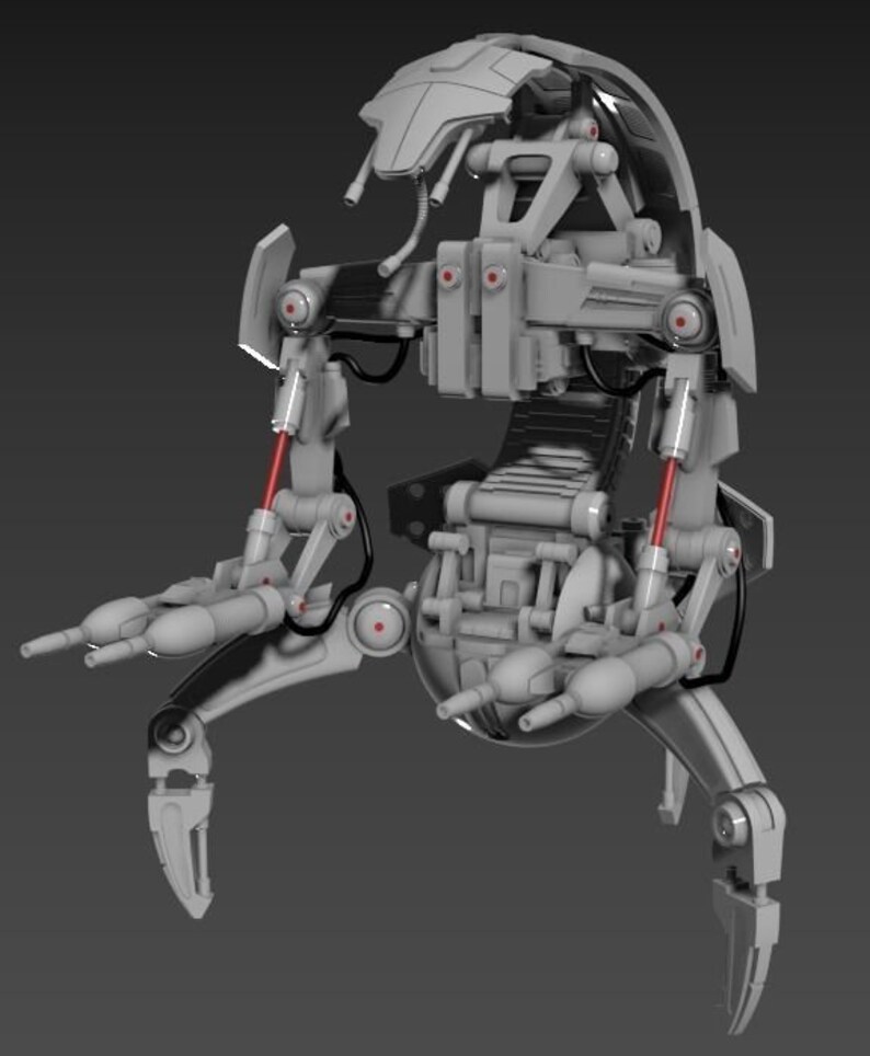 1:12 Scale Droideka Star Wars Black Series Scale - Etsy