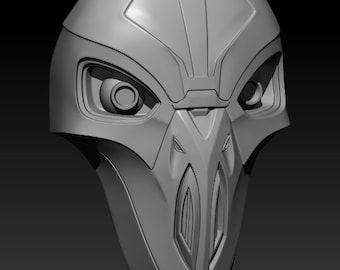 1:12/18/6 Scale Tales of the Jedi X'th Inquisitor Star Wars Black Series Mask