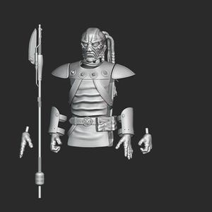 1:12/18/6 Weequay Jabba Palace Guard Unpainted 3D printed Kit Black Series Upgrade kit