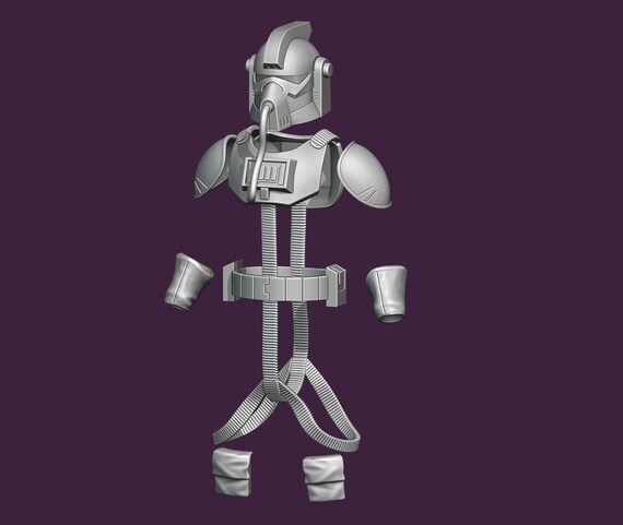 1:12/18/6 Scale Clone Stealth Pilot Arc 170 Clone Wars Unpainted