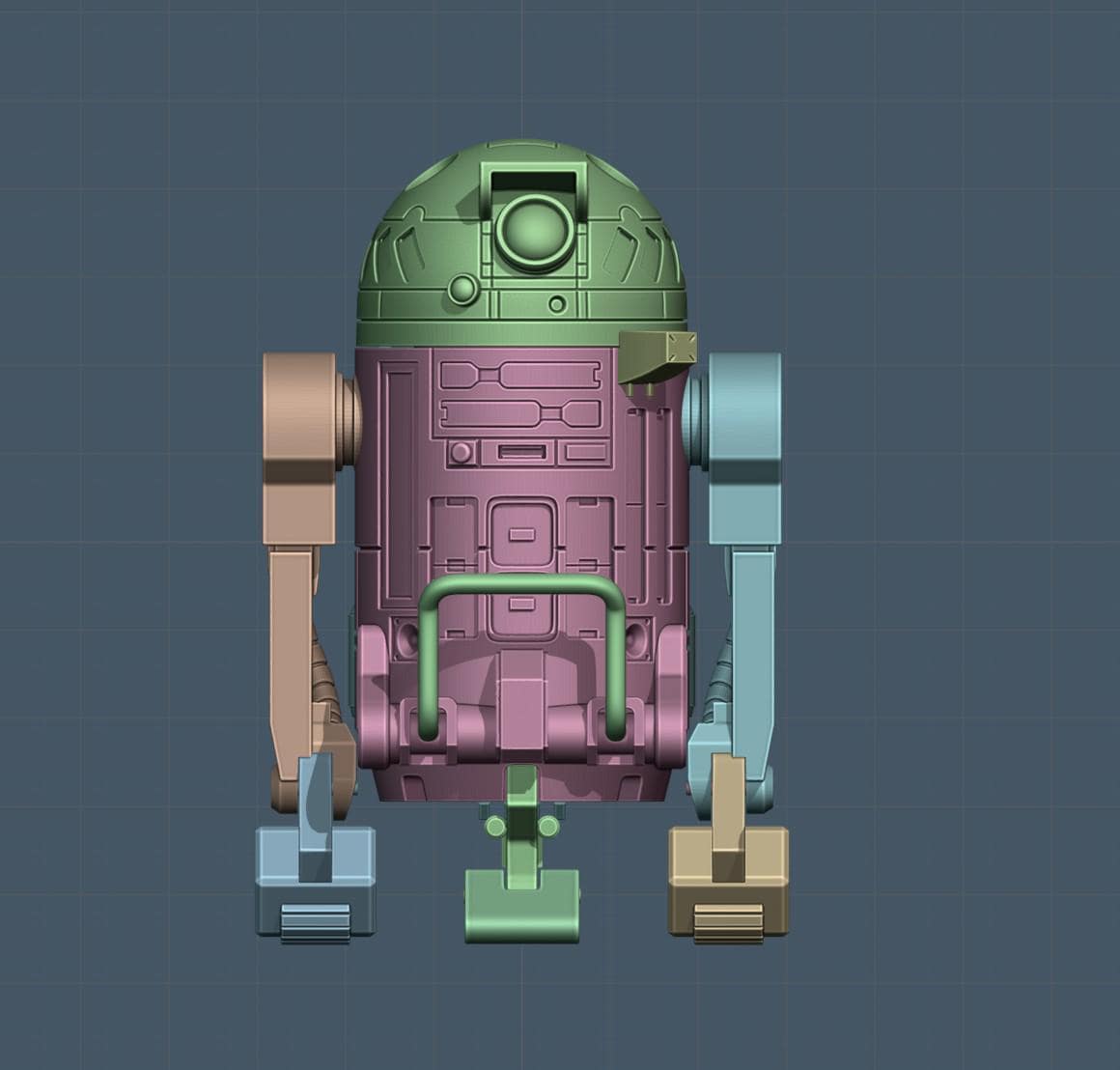 1:18/12/6 R9-TR2 Astromech Droid Star Wars Visions 3D Printed Star Wars ...