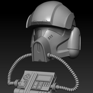 1:12/18/6 Scale Clone Pilot Phase 2 Helmet Realistic Star Wars Black Series