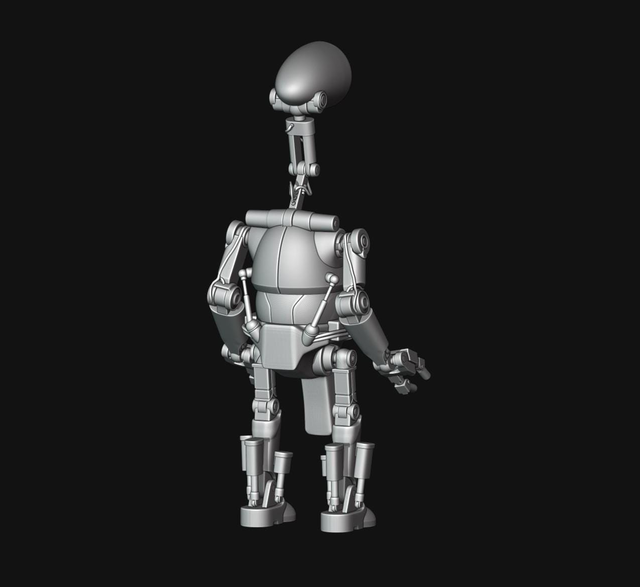Worker Droid 1:12 / 18 / 6 Scale PK Series Worker Droid Star Wars Black Series Scale ...