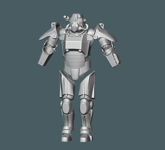 1:12/18/6 F3 New Vegas T-45 Power Armor 3D Printed Figure Kit - Etsy