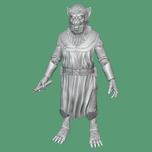 1:12/18 Voolvif Mon Jedi Master Tartakovsky Clone Wars 2003 Unpainted 3D Printed Figure Kit Star Wars Black Series
