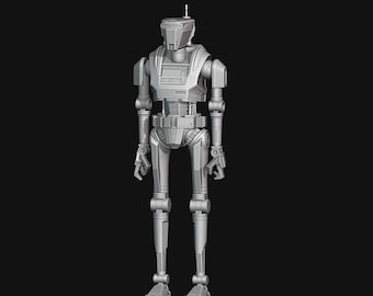 1:12/18/6 Scale New Republic Security Droid The Mandalorian 3D printed unpainted figure kit Star Wars Black Series