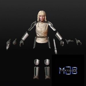 1:12/18 Shin Hati Unpainted Headsculpt and Figure kit Ahsoka Star Wars Black Series