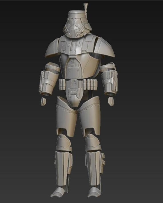 1:12/18/6 Imperial Sith Trooper the Old Republic Armor Kit 3D