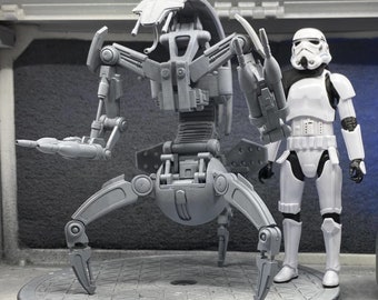 1:12 scale Droideka Star Wars Black Series scale